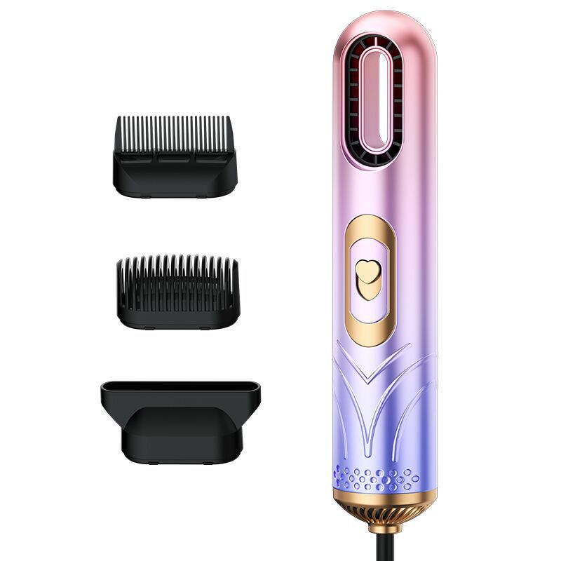 吹梳一体吹风机三合一热风梳自动卷发棒卷直两用美发造型电动