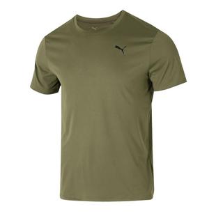 彪马速干衣短袖男春季男士橄榄绿跑步训练健身半袖运动t恤527344