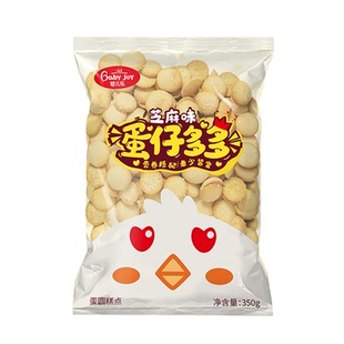 婴儿乐蛋仔多多饼干原味芝麻味零食鸡蛋饼蛋黄杏元饼干办公室零食
