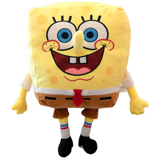 正版海绵宝宝公仔派大星玩偶小蜗蟹老板章鱼哥布娃娃毛绒玩具礼物