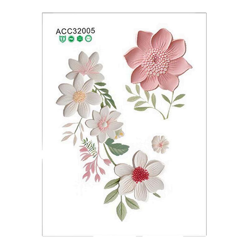 简约清新田园花朵欧式贴画卧室客厅开关贴纸家用插座开关装饰墙贴