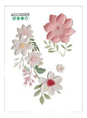 简约清新田园花朵欧式贴画