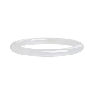 周大生叮当镯玉髓白月光细条镯子荔枝冻送女友老婆妈妈节日礼物