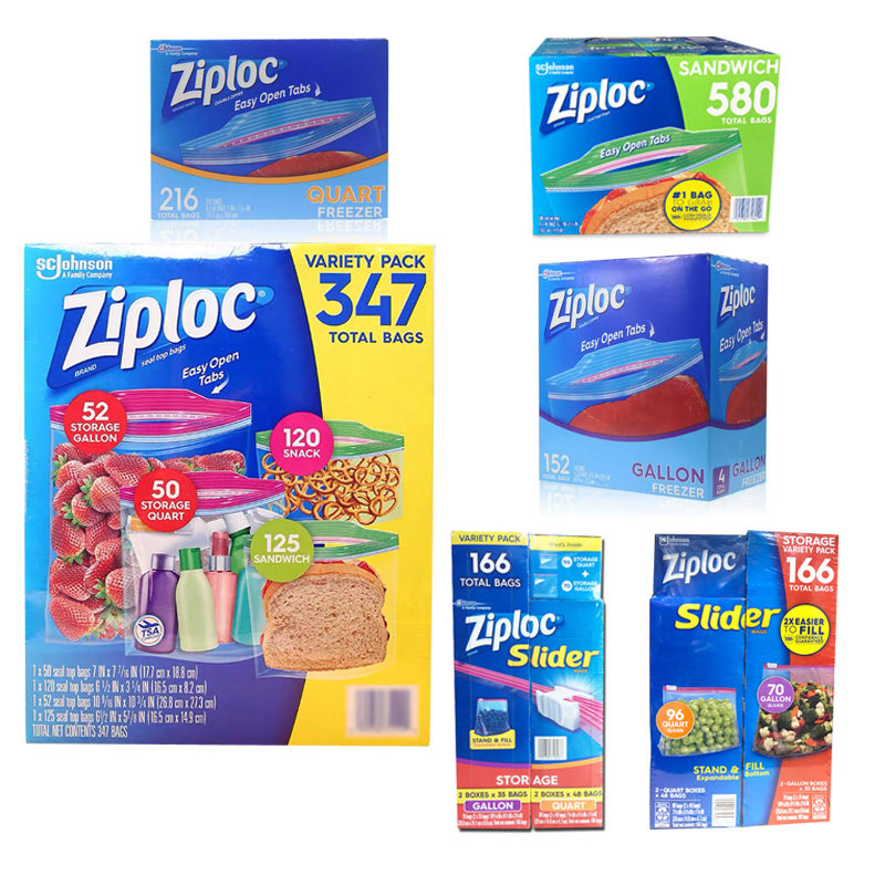 Ziploc密封袋美国拉链大中小号