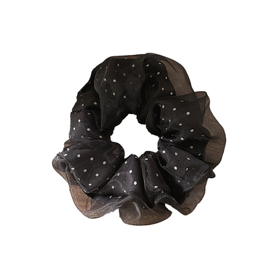 网纱波点大肠发圈设计感小众头绳