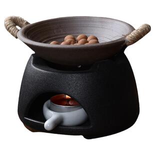 陶瓷香薰炉可干烧加热温茶炉烘焙烤茶提香器家用室内香氛精油扩香