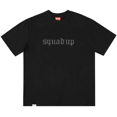 btw短袖男生潮牌squadup落肩嘻哈