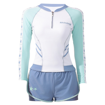 昊之浪女分体长袖防晒泳装