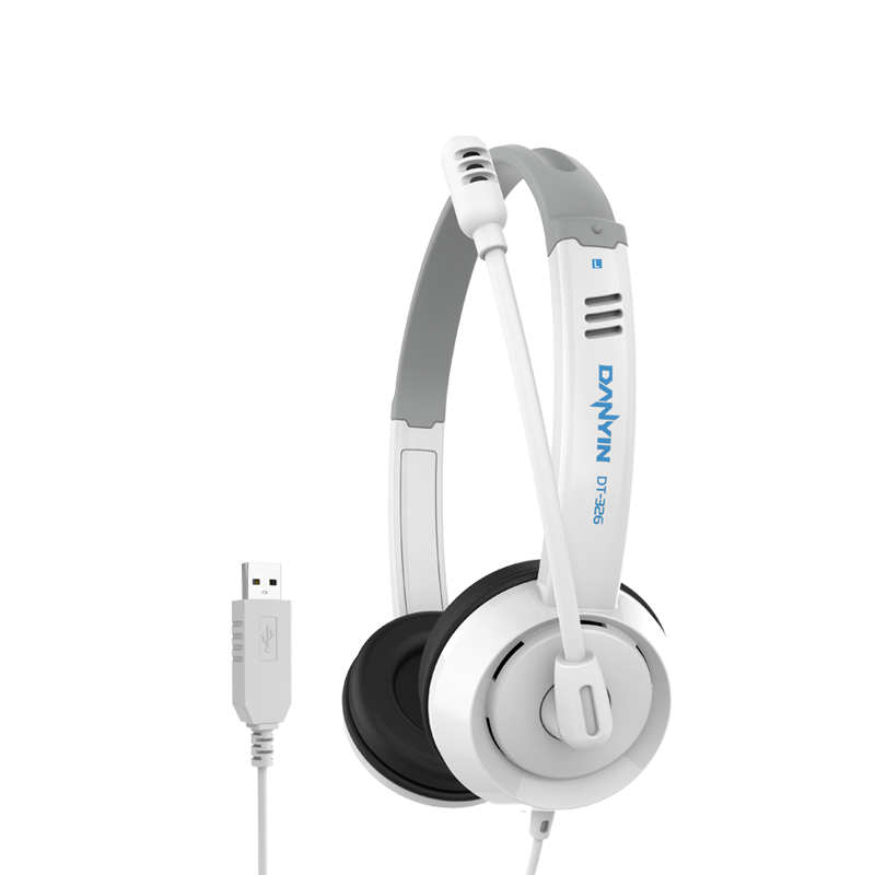 电音DT326USB接口耳机电教网课