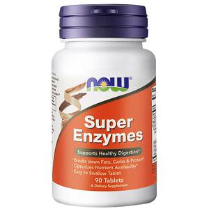 now foods美国进口复合全谱超级消化酶片super enzymes成人正品