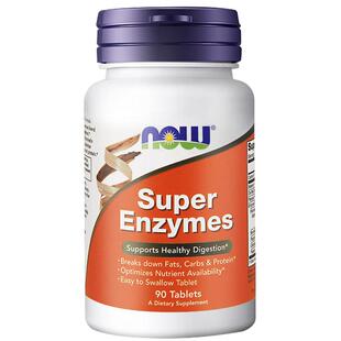 now foods美国进口复合全谱超级消化酶片super enzymes成人正品