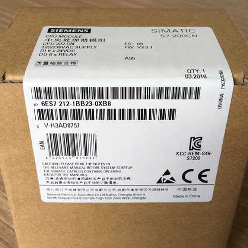 议价6ES7212-1BB23-0XB8西门子全新SIMATIC S7-200 CPU222 紧凑型
