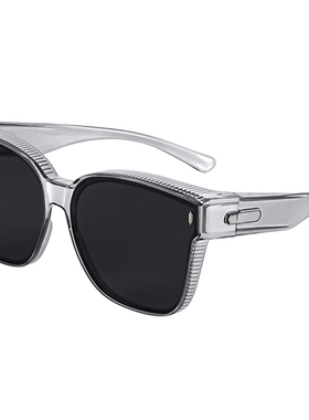 卡在挂在眼镜上的墨镜男款太阳镜