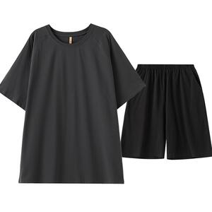 睡衣男士夏季纯棉短袖短裤家居服男款男式夏天薄款全棉可外穿套装