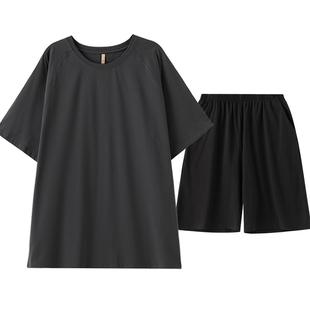 睡衣男士夏季纯棉短袖短裤家居服男款男式夏天薄款全棉可外穿套装