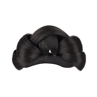 古风汉服假发一体式儿童盘发发髻古装全发丝发包唐风懒人发型头饰