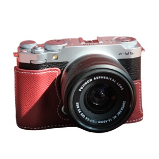 SVEN富士XM5真皮保护套xt50保护套xt30二代xh2s底座包xt5相机皮套