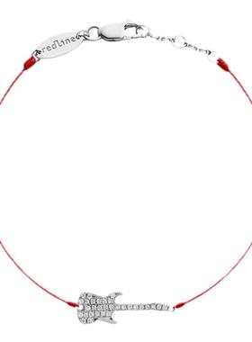 redline/红绳女士2023新款Elvis 0.064克拉猫王吉他钻石绳制手链