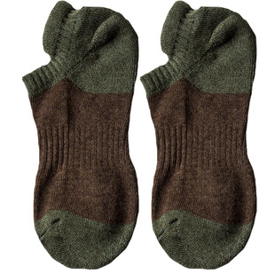 男秋冬季毛巾底加厚运动短袜 纯棉吸汗防臭运动袜子 跑步短筒船袜