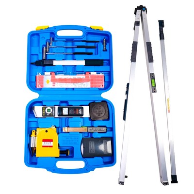 南方2米折叠靠尺水平尺验房套装