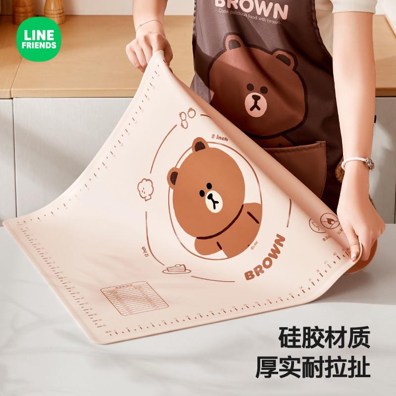 line硅胶揉面垫子厨房家用食品级加厚不沾防滑烘培包饺子活面案板