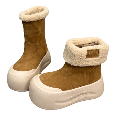 厚底增高雪地靴女冬季保暖棉鞋