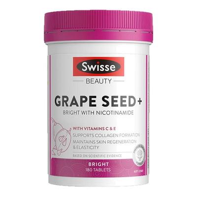 Swisse斯维诗烟酰胺葡萄籽180片维生素C胶原蛋白原花青素提亮肤色