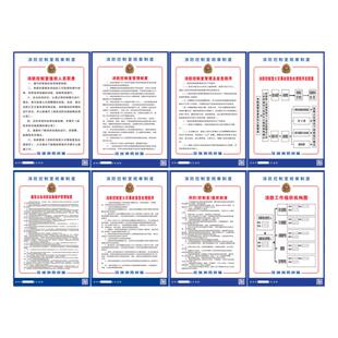 深圳市消防救援控制室标牌值班人员职责火灾应急处理告示牌包邮