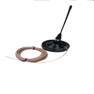 车载吸盘天线对讲机配件猪尾巴短苗子隐蔽便携带RG316特氟龙U全段