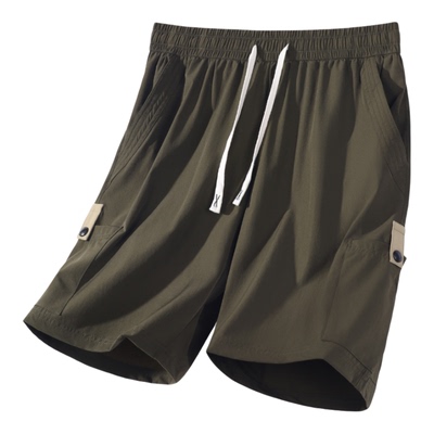 冰丝工装短裤大码男装