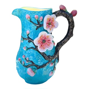 方亚陶瓷杏花花瓶摆件家居入新房结婚礼品电视柜玄关餐厅柜酒柜