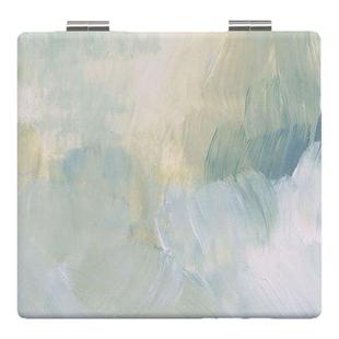 ins抽象简约方形化妆镜便携可折叠学生宿舍桌面补妆小镜子随身带