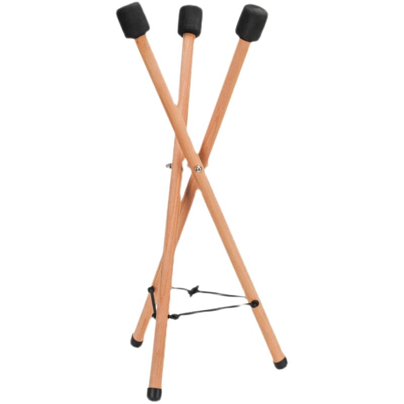 鼓架空灵鼓架实木鼓架色空鼓支架专业演奏鼓架手碟鼓架木架可折叠