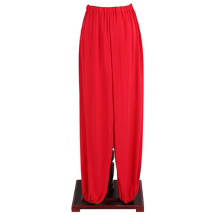 戏曲古装水裤越剧小生练功裤汉服白色成人大小男女打底灯笼裤彩裤