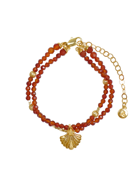 ATELIERSO 26SS 新年礼物｜扇形红玛瑙双层手串