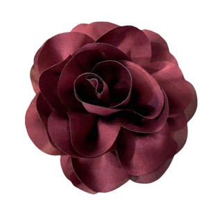 韩国进口玫瑰花抓夹女秋冬新色安可拉红头花后脑勺鲨鱼夹花朵发饰