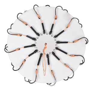 新型钓鱼针式翻板钩爆炸盘钩海竿抛竿鲢鳙专用方块翻版勾全套配件