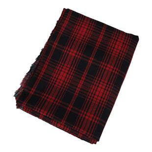 斜纹磨毛涤棉格子布料春秋衬衫裙子百褶裙裤子diy布料桌布背景布