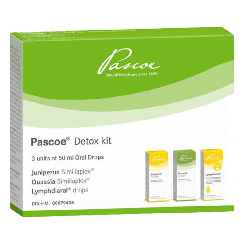 加拿大 天然顺势Pascoe Detox Kit 成分纯天然 消Yan排Du套装 3支