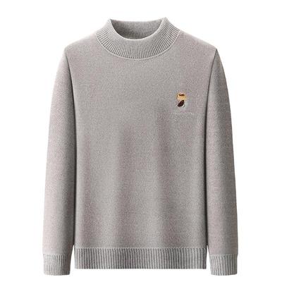 罗蒙套头柔软圆领毛衣