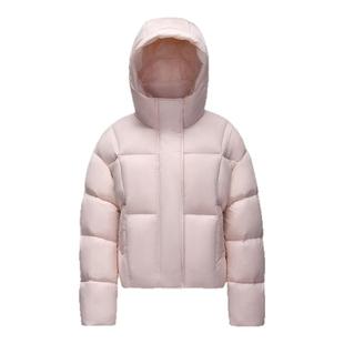 骆驼户外羽绒服2026秋冬女款短款黑色小个子高蓬保暖面包服