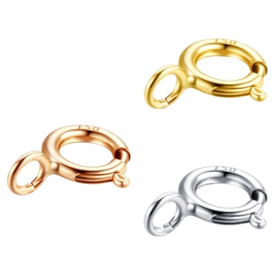 925银扣珍珠项链扣头高端diy纯银手链扣连接扣弹簧扣配件链子扣环