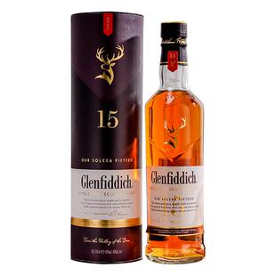 【自营】Glenfiddich格兰菲迪15年单一麦芽苏格兰威士忌700ml行货