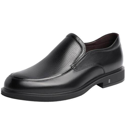 百丽男鞋正装皮鞋新品商场同款一脚蹬真皮商务休闲鞋婚鞋B3GK7CM1