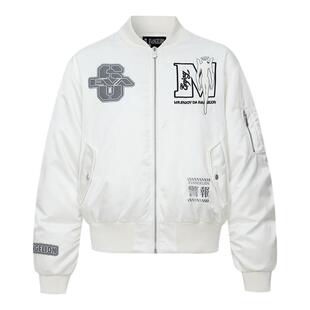 MEDMxEVA联名Mark.06MA1夹克羽绒服美式嘻哈棒球领外套男冬季上衣
