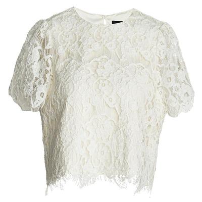 罗衣法式蕾丝米白色两件套