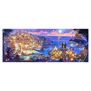 3D-JP成人版平面拼图全景1000片泡面世界的角落系列地海之梦H3675