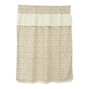 阳春小镇门帘隔断布帘厨房卧室家用免打孔厕所挂帘夏季半帘可定制