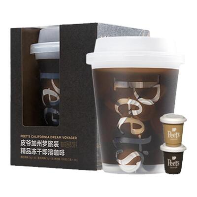Peets即溶冻干咖啡粉大规格桶装