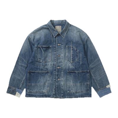 【现货】SOLAR BEAMS 十周年日产水洗四袋牛仔 余文乐闪电牛夹克